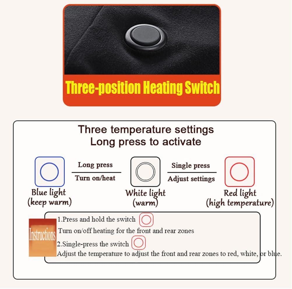 Men's Heated Underwear Underwear Tops, 26 Areas USB Heating Jacket Winter Hiking Skiing Shirts