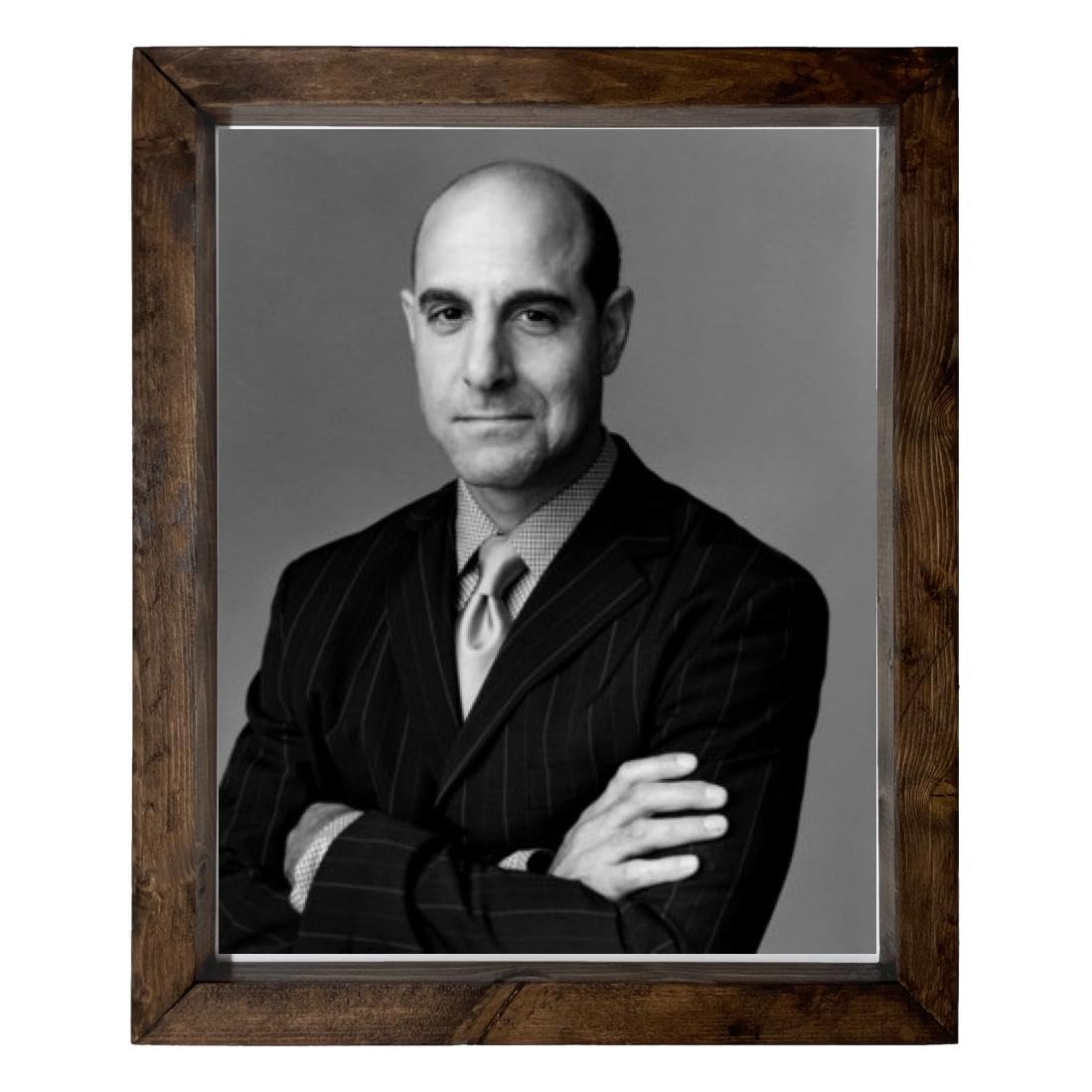 Boss HogStanley Tucci - 14X17 Full Color Photo Sign With Wood Frame PTR #PDI529905