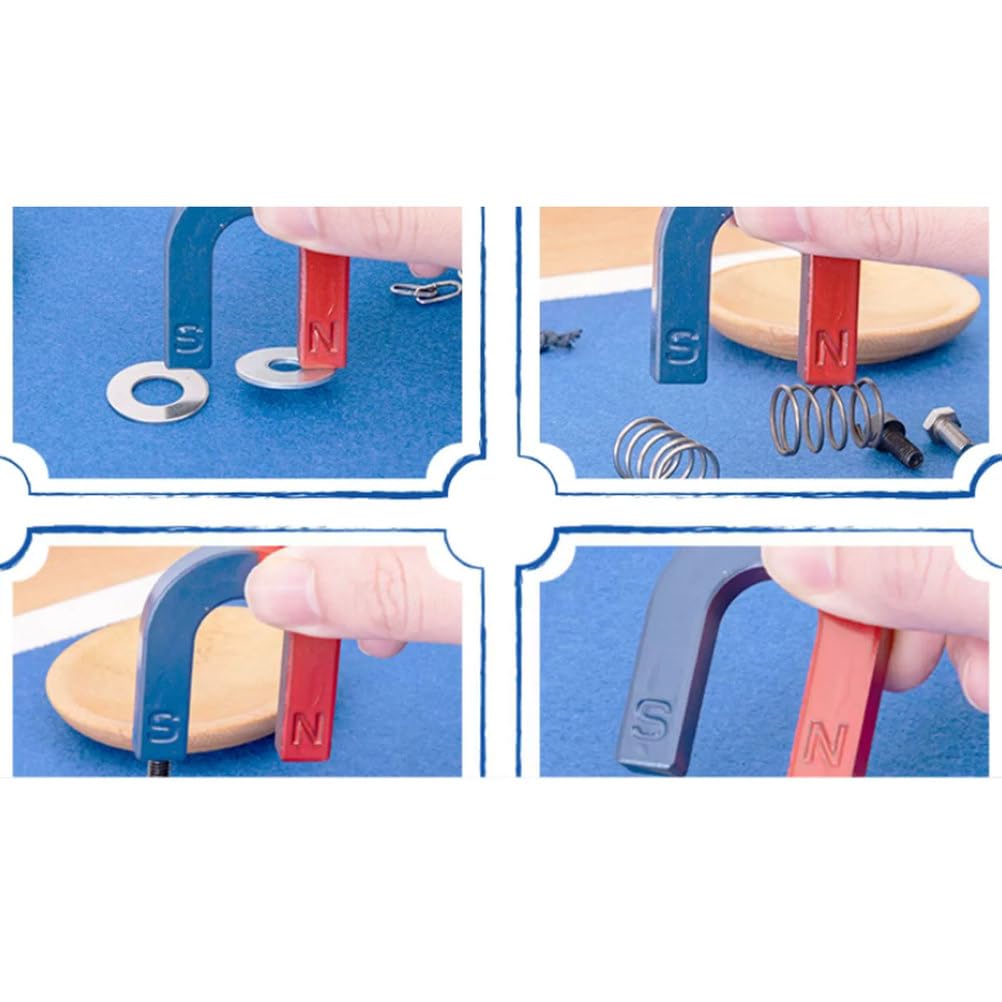 Set di vassoi da Lavoro per l'esplorazione scientifica Montessori Magnet | Materiale sensoriale per la vita pratica esperimento magnetico, gioco educativo STEM di fisica per bambini piccoli