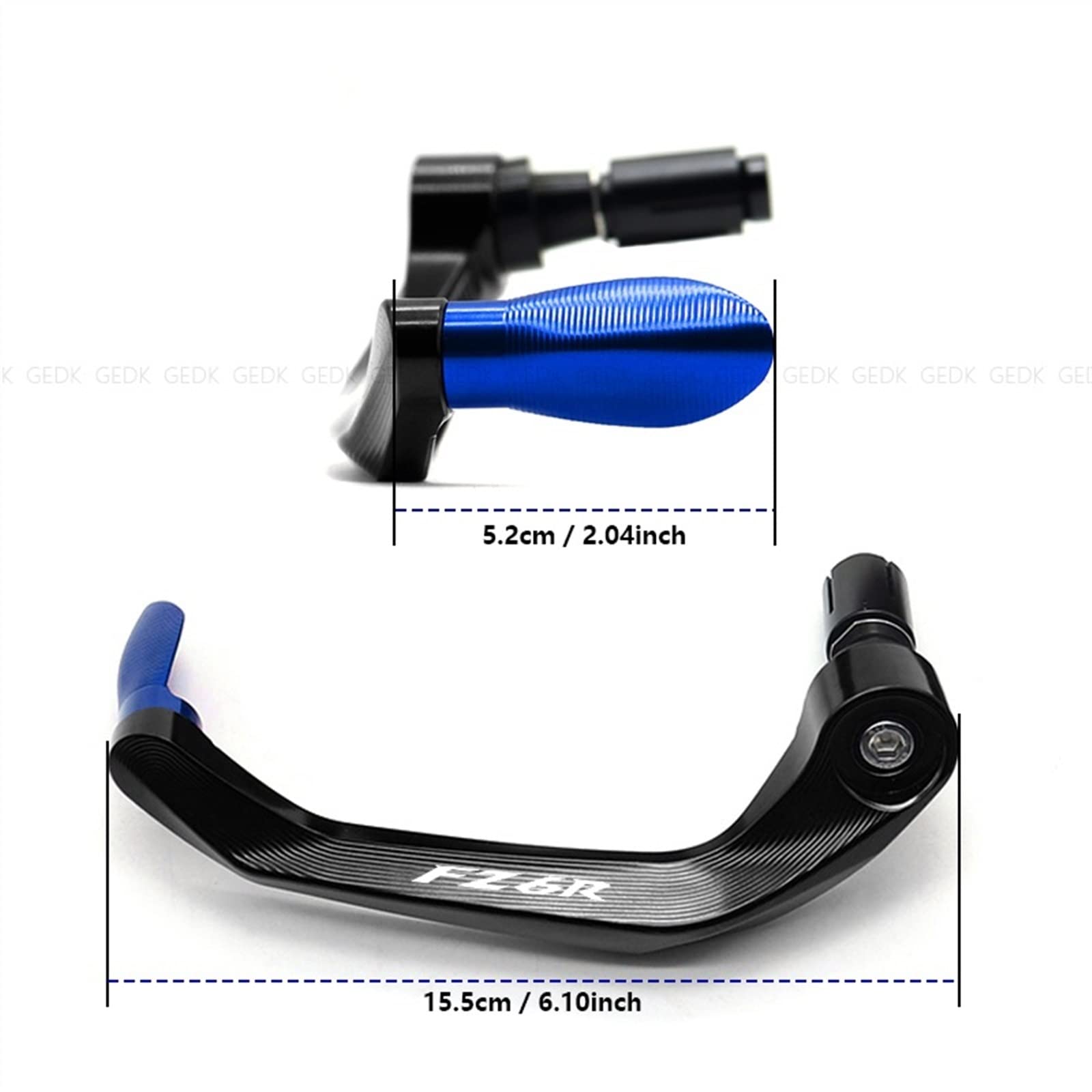 Contrapesos Manillar Moto para FZ1 FZ6R CNC Accesorios modificados de Aluminio Universal 7/8 22mm Protector guardamanos Extremo Manillar Motocicleta(Blue,FZ6R)