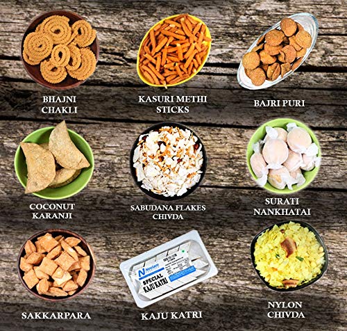 Neelam Foodland Diwali Sweets and Snacks Food Gift Box Hamper - 1800 Grams