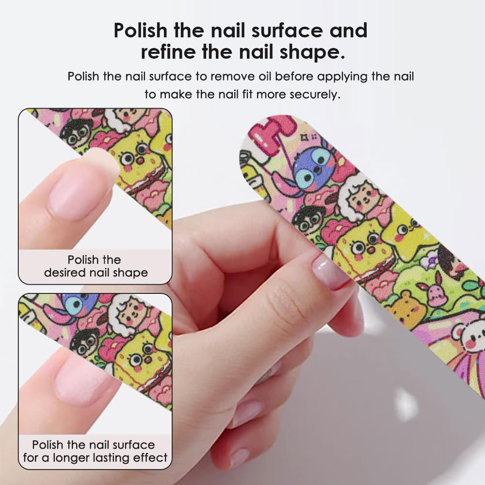 3pcs Set of Pink Nail Tools Including Nail Files Crystal Bars and Rectangle-Shaped Sponge Files Suitable for Art — view 4