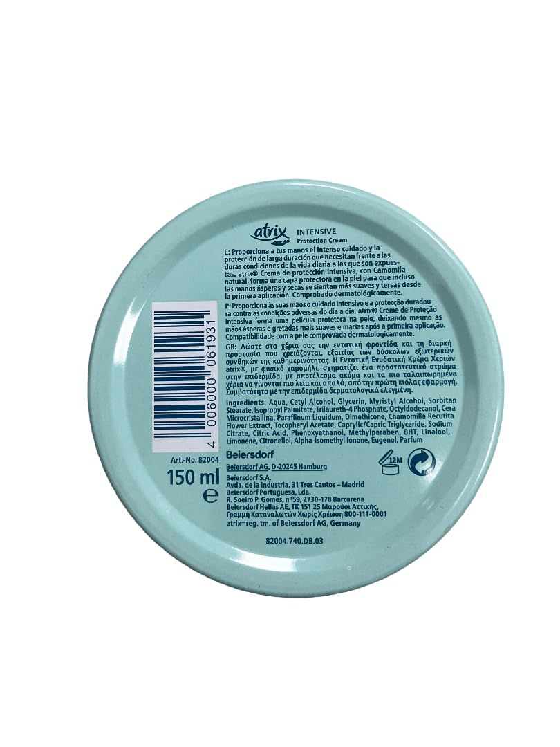 Atrix Intensivo Crema Protección Dosis, paquete de 4 (4 x 150 ml)