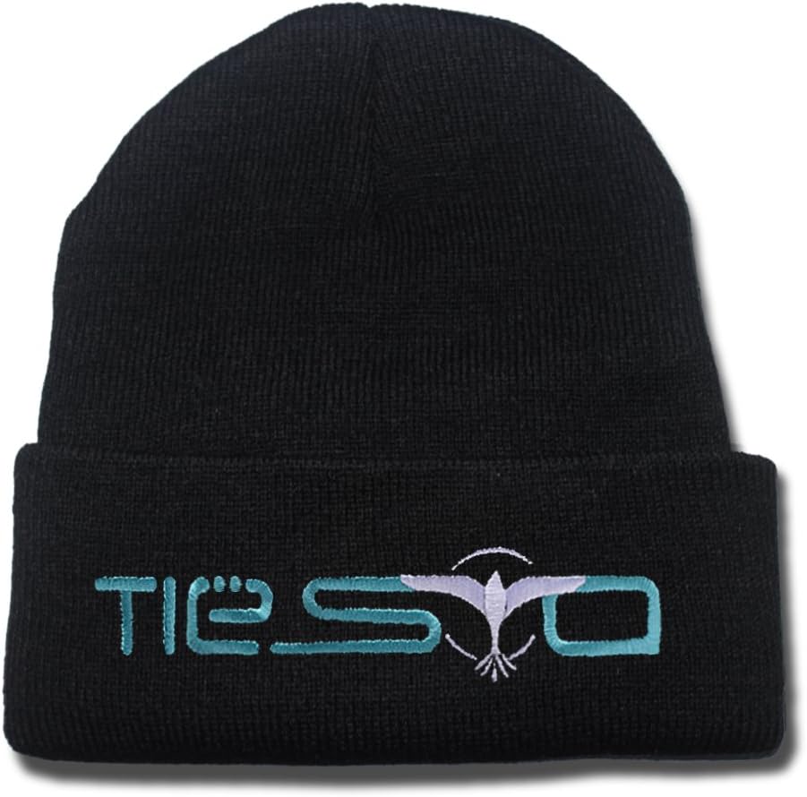 Tiesto Logo Beanie Fashion Unisex Embroidery Beanies Skullies Knitted Hats Skull Caps