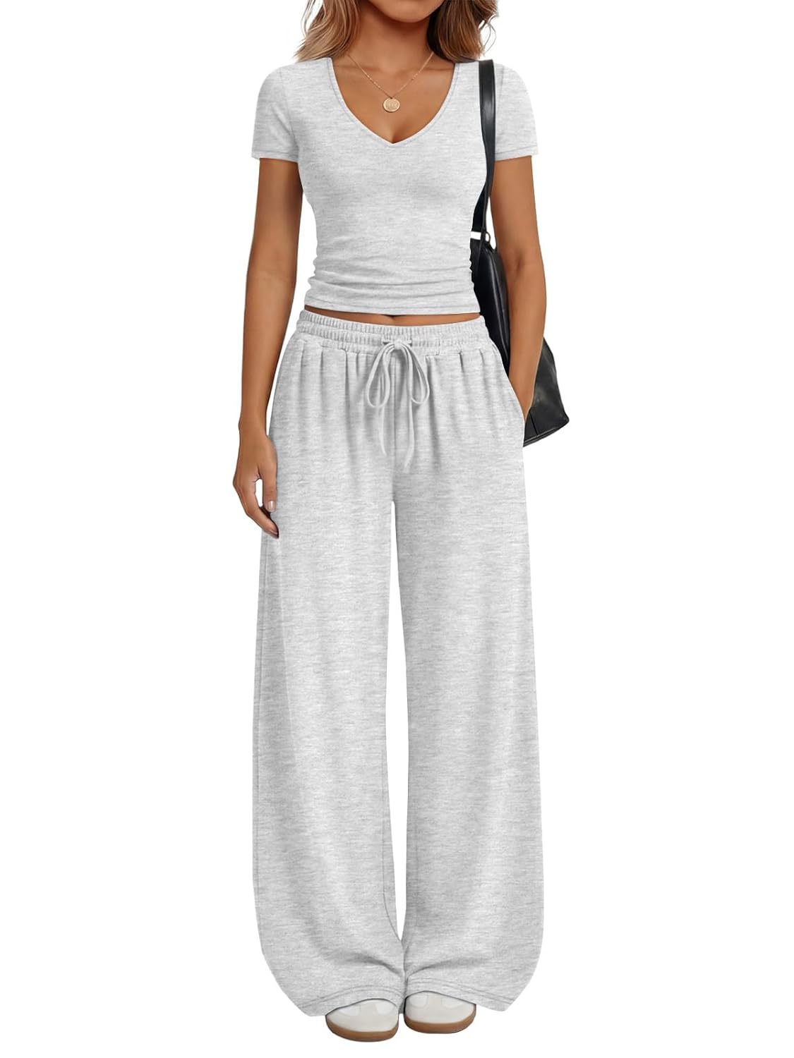 Trendy Queen 2 Piece Lounge Sets for Women Summer Outfits 2026 Fashion Two Piece Loungewear Spring Outfits Clothes