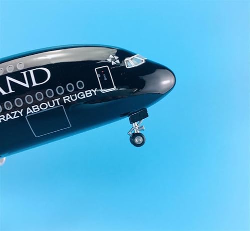 Miniatura 7 de MUZIZY Copia Avión Modelo 1160 18.1 in con Ruedas Avión Aviones Airbus A380 para Air New Zealand Static Plane Model Collection