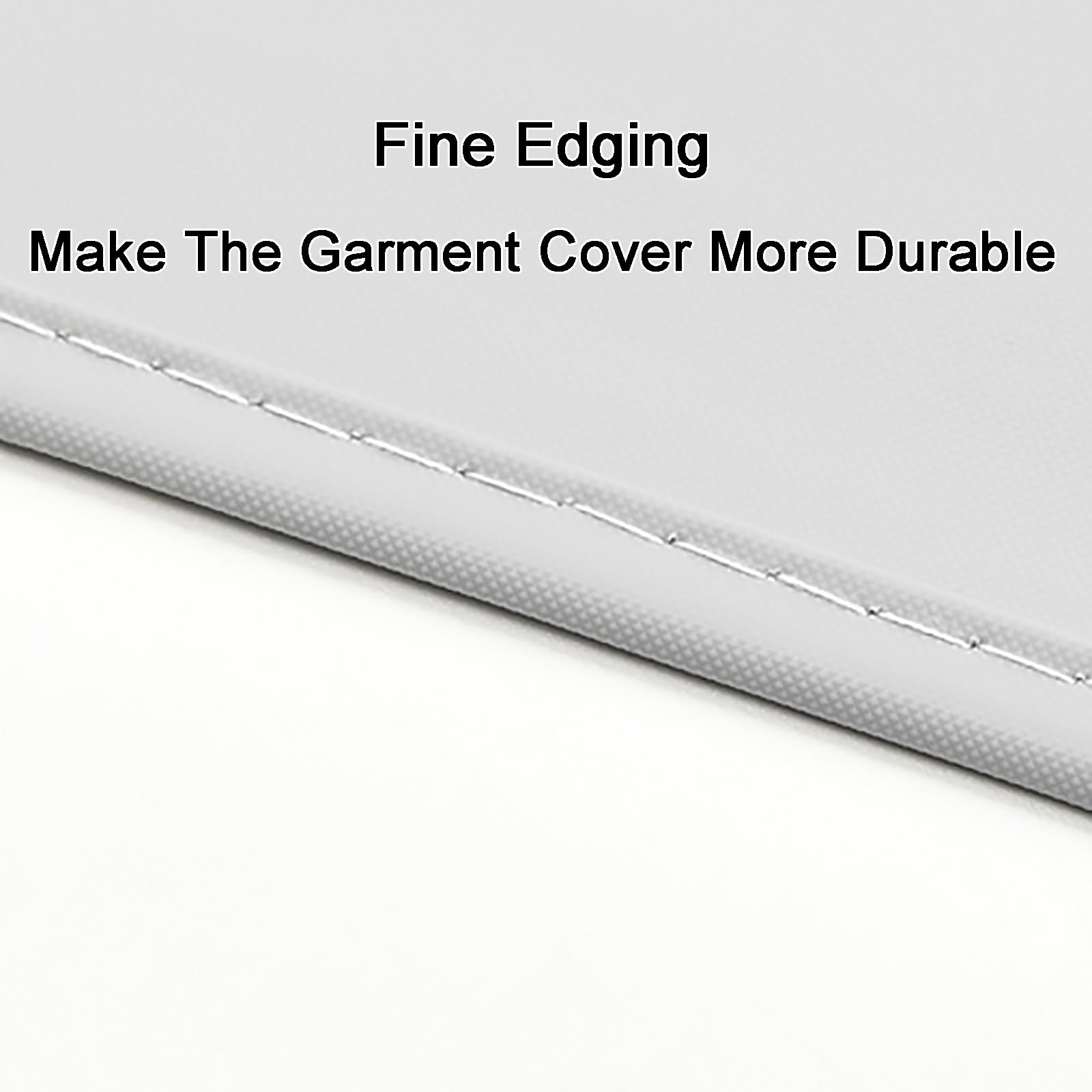 Paquete de 5 Fundas Ropa con Cremallera y Ventana Transparente, Funda Abrigos para Colgar, para Trajes, Abrigos, Vestidos(Gray,60 * 130CM/24 * 51IN)