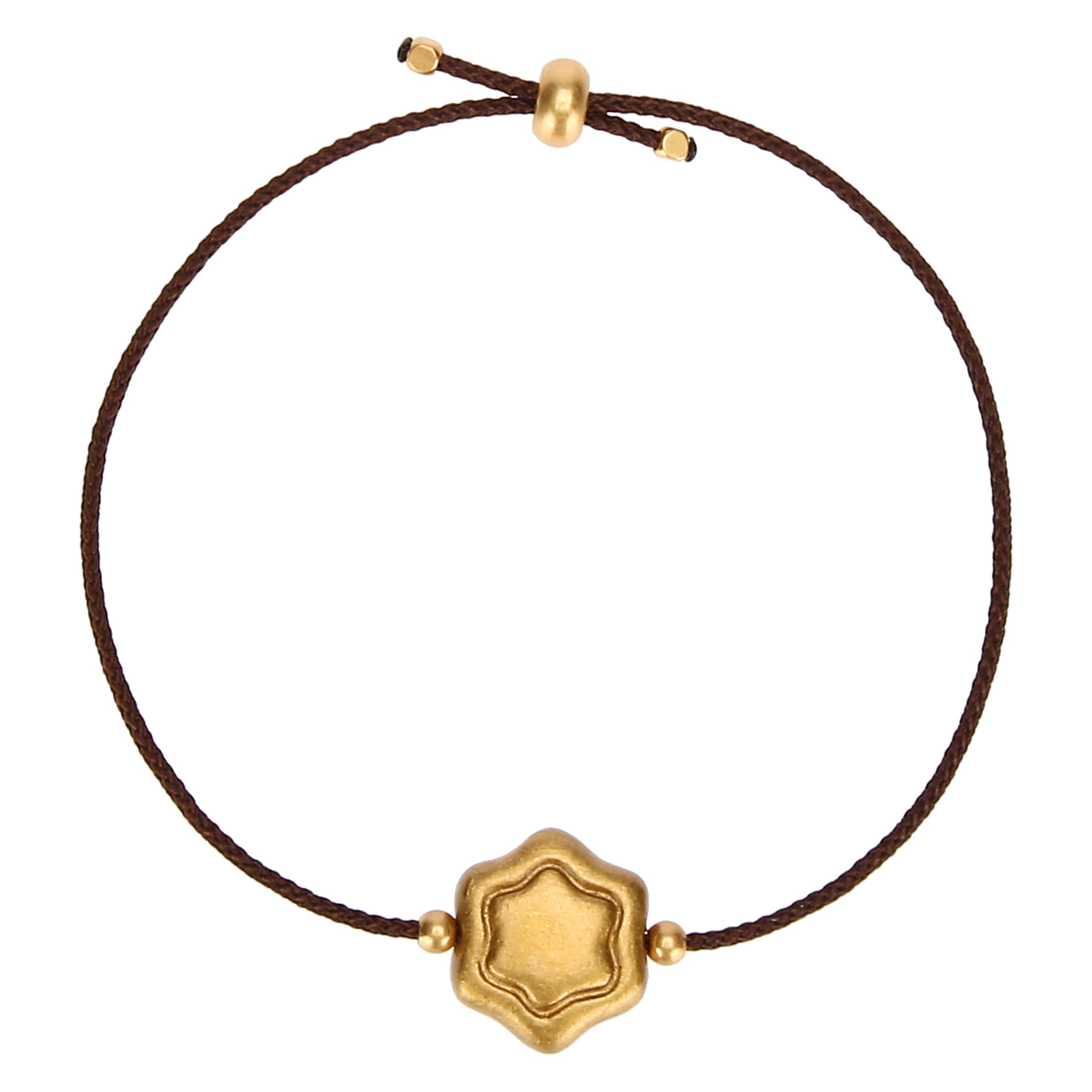 THUN - Bracciale con stella, ottone e ceramica, diametro 11,5 cm, collezione Dedicato a Te