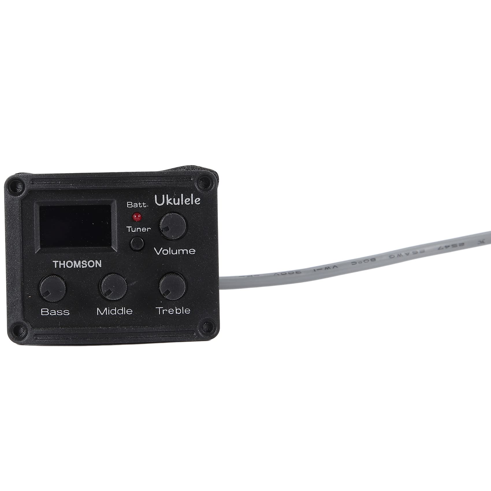 Ukulele Uke Piezo Pickup Preamp - di sintonizzatore equalizzatore a 3 bande con display LCD
