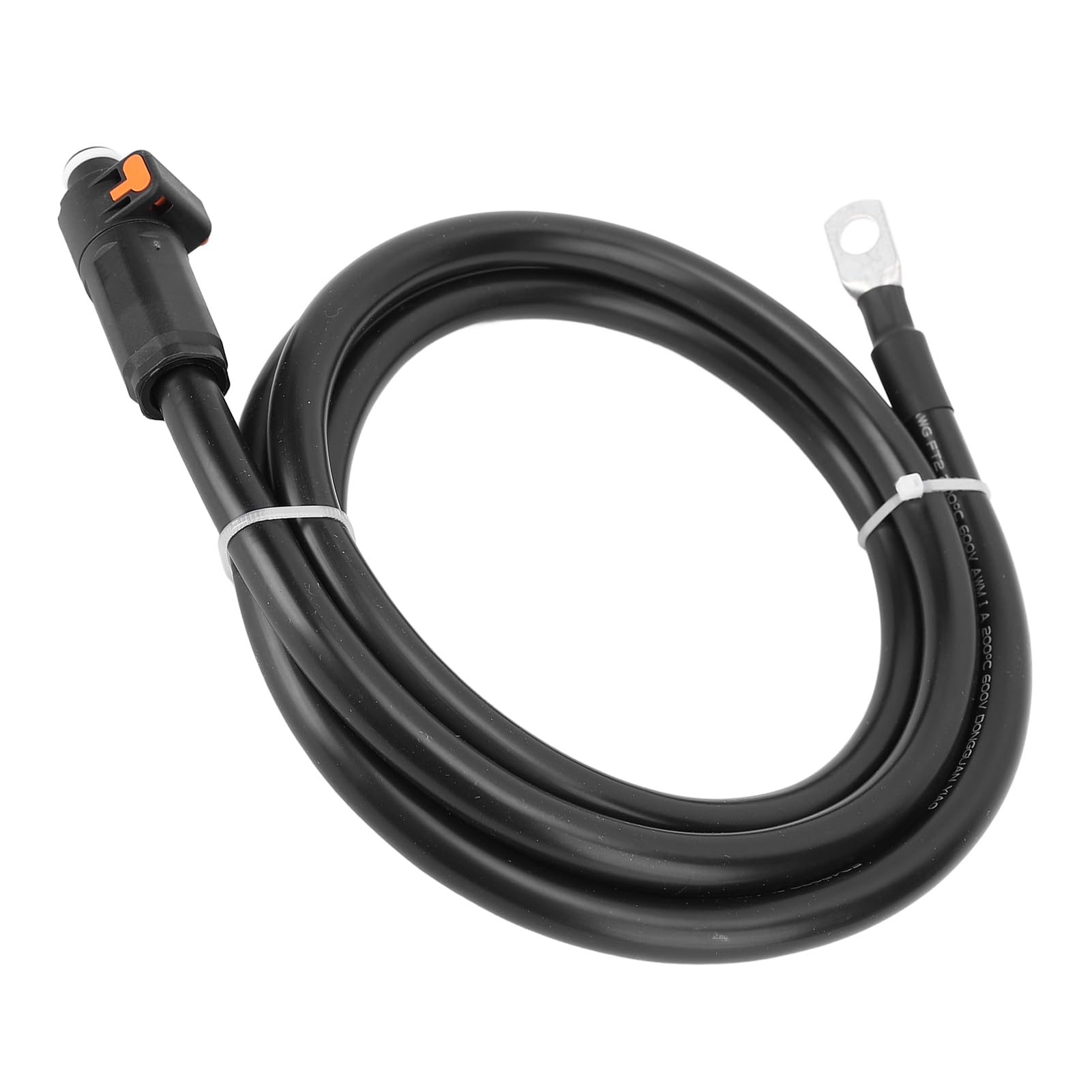 SIXRUN Kabel Zasilający 4 AWG Silikonowy Kabel Akumulatora 4 AWG z prostą wtyczką i 8-zaciskowym Drutem Miedzianym SC25 4AWG do Samochodu, łodzi, Ciągnika Motocyklowego, Opakowanie na Akumulator (Lub)
