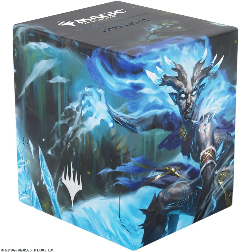 Gamegenic Magic: The Gathering Lorwyn Eclipsed Bastion 100+ XL - Rimekin Recluse Design, Holds 100+ Double-Sleeved Cards, Clear Commander Window, Snap-Open Mechanic & Rock-Solid Protection Multicolor