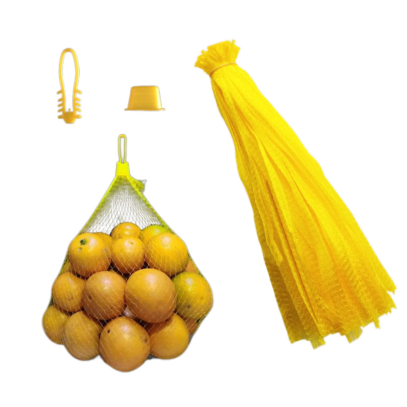 Sacchetti Rete Riutilizzabili 100 Pezzi - Giallo, 30cm, Per Frutta E Verdura - Foto 11