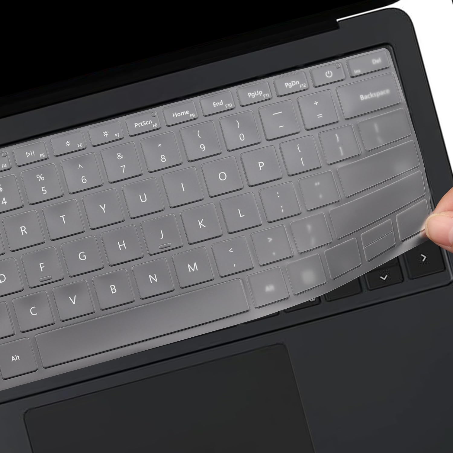Keyboard Cover for 2024 Microsoft Surface Laptop 7(7th Edition Copilot+ PC) 13.8 /Surface Laptop 7 15 Inch Laptop, US English Layout Keyboard Cover Skin Protector -TPU