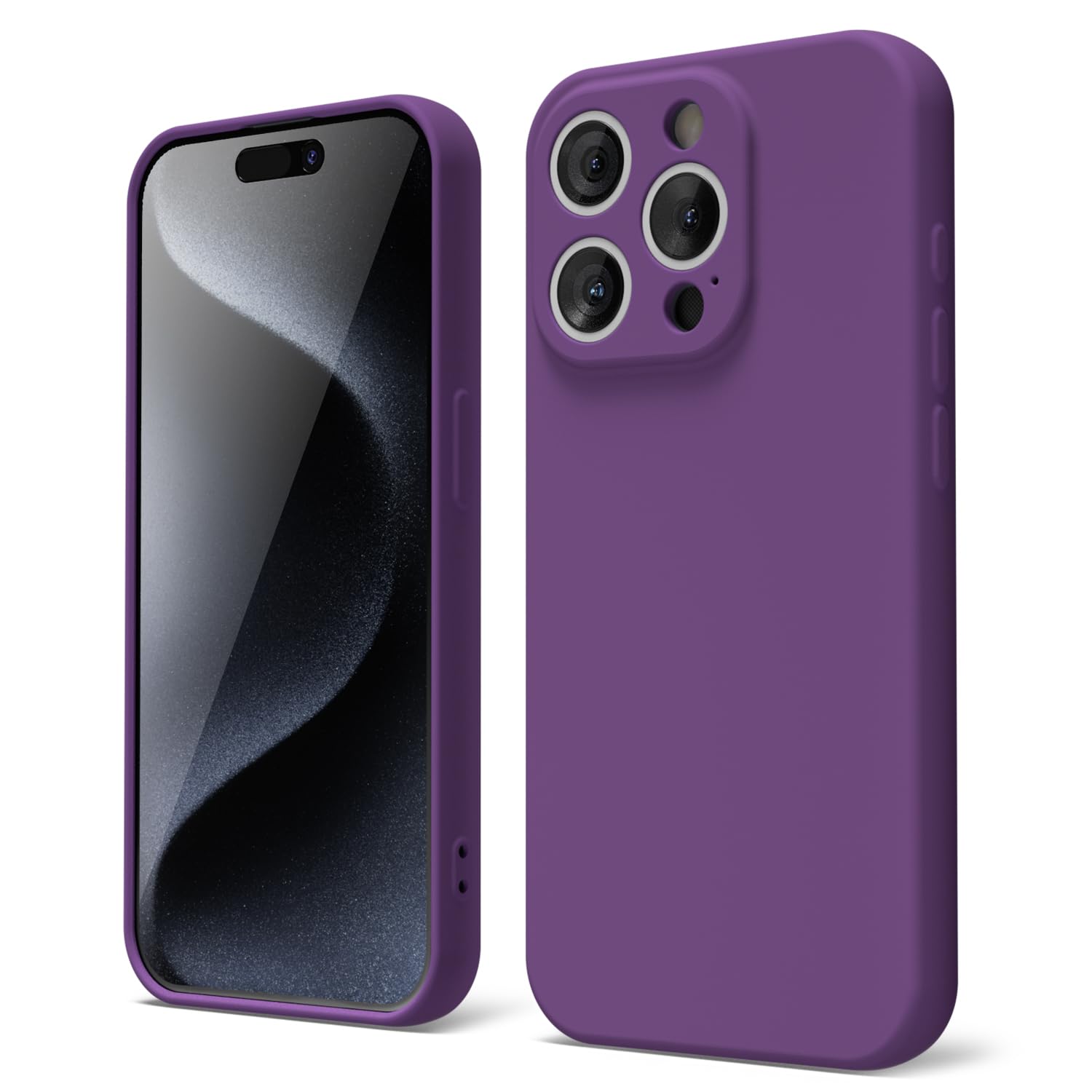 oakxco for iPhone 16 Pro Max Case Liquid Silicone, Soft Rubber Gel Elegant Aesthetic Basic Simple Cover, Cute Thin Slim TPU Matte Solid Color Plain Smooth Case for Women Girl, Light Pink — view 210