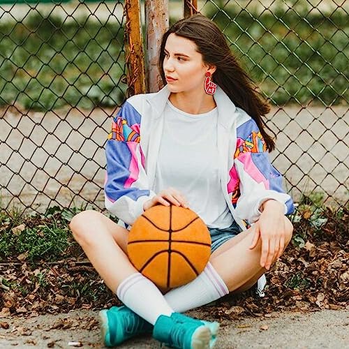 Yahpern Beaded Dangle Earrings #1 Hand Post Earrings Game Day Earrings For Women Handmade Sports Earrings Party Favors Jewelry Gift thumb #4