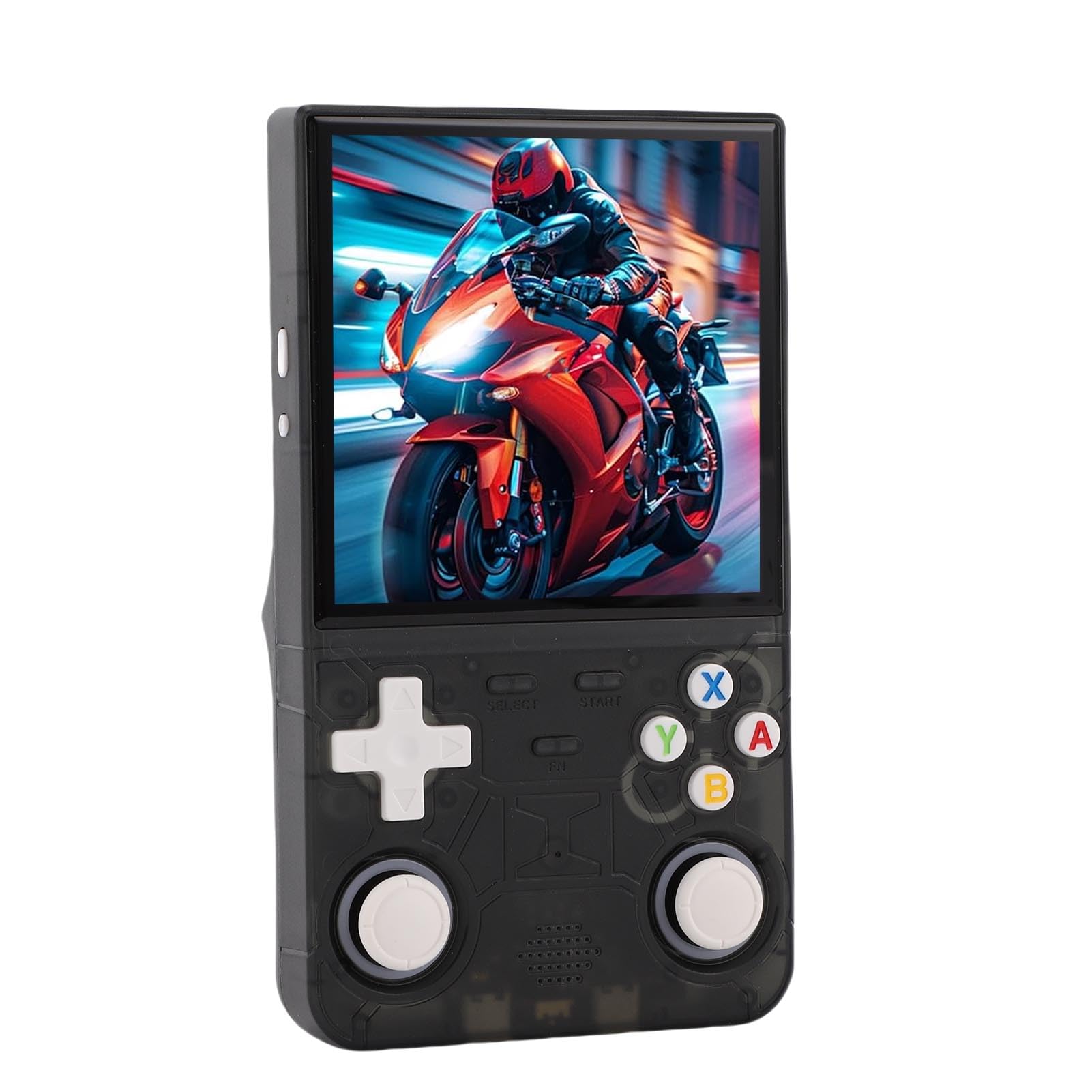 Generic Przenośna Konsola do Gier Wideo w Stylu Retro z Systemem o Wysokiej Stabilności Zapewniającym lepszą czułość dla Miłośników Gier. Kolor: Przezroczysty Czarny (64G)