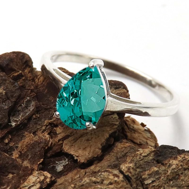 Edelstein Versilberter Bandring Stilvoller Handgefertigter Geschenkartikel Herren und Damen Schmuck JSR-1079AA