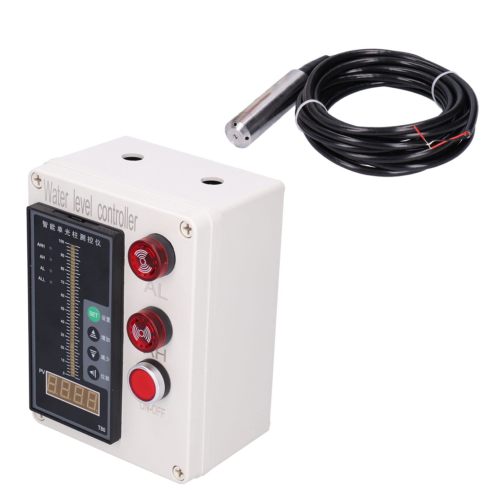 ALS-136 Wskaźnik Poziomu Cieczy w Zbiorniku Kontroler Poziomu Wody Instrument z Alarmem AC 200 V dla Biurowych Placów Zabaw