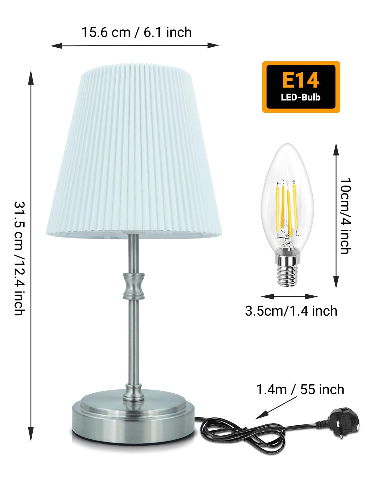 HSLighting Bedside Lamp - Image 3