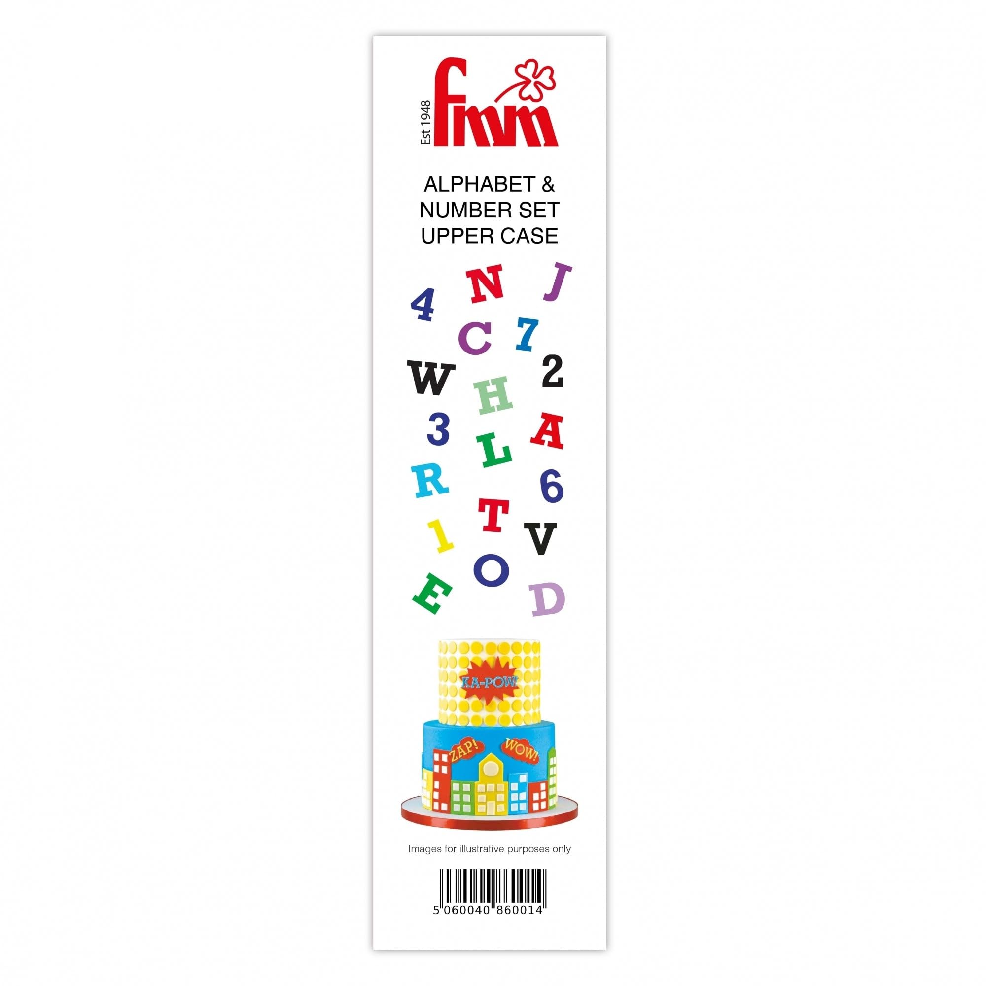 FMM Upper Case Block Alphabet & Number Tappit Cutters Set