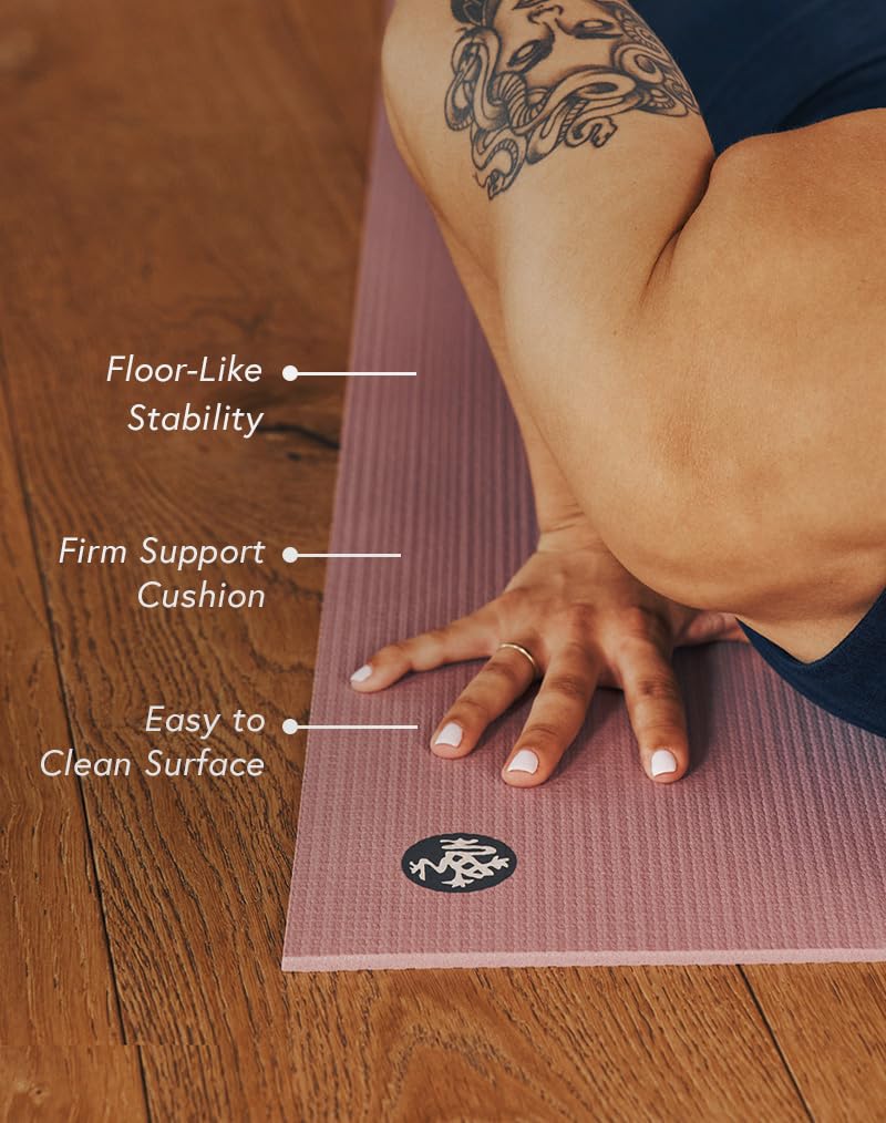 Manduka PROlite Yoga Mat - Teacher Recommended, Grippy Textured 4.7mm ultra-dense, Hot Yoga Workout, Studio at Home Pilates