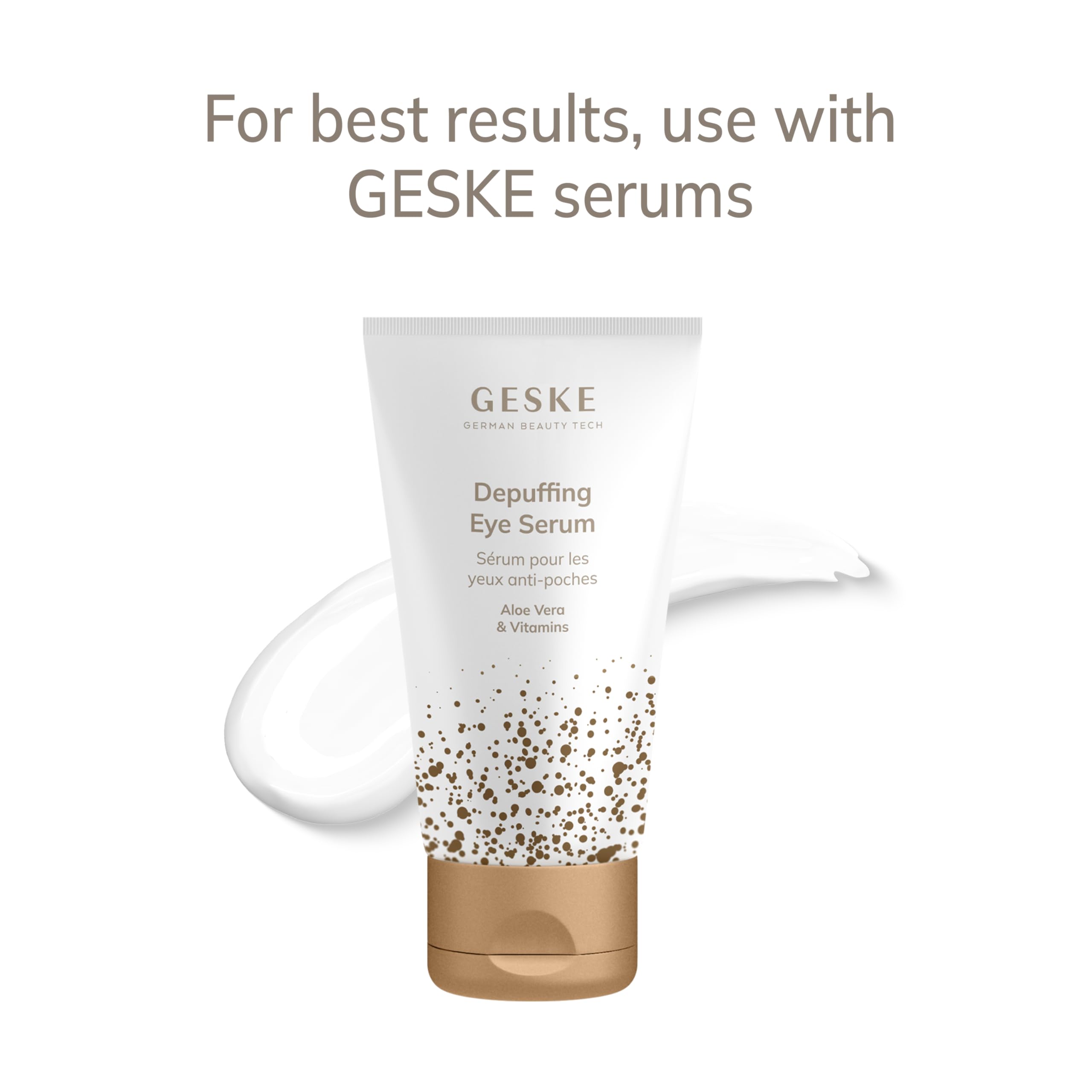 GESKE | SmartAppGuided™ Warm & Cool Eye Energizer | 6 in 1 | Augenmassagegerät | Massagegerät gegen Augenringe | Tränensäcke und Schlupflider entfernen | Elektrische Augenmassage
