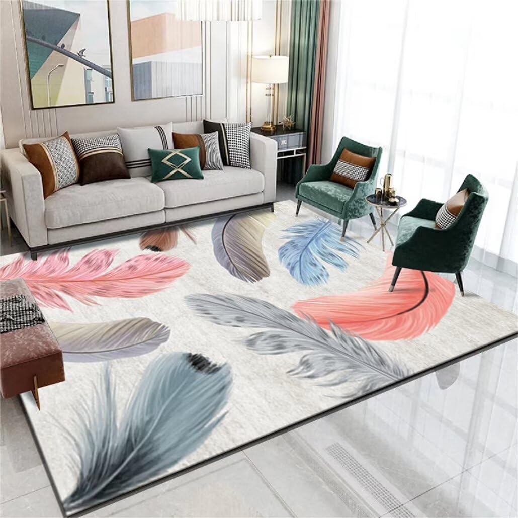 Tapis chambre adulte bleu 50x150cm pour réchauffer le sol du lit
