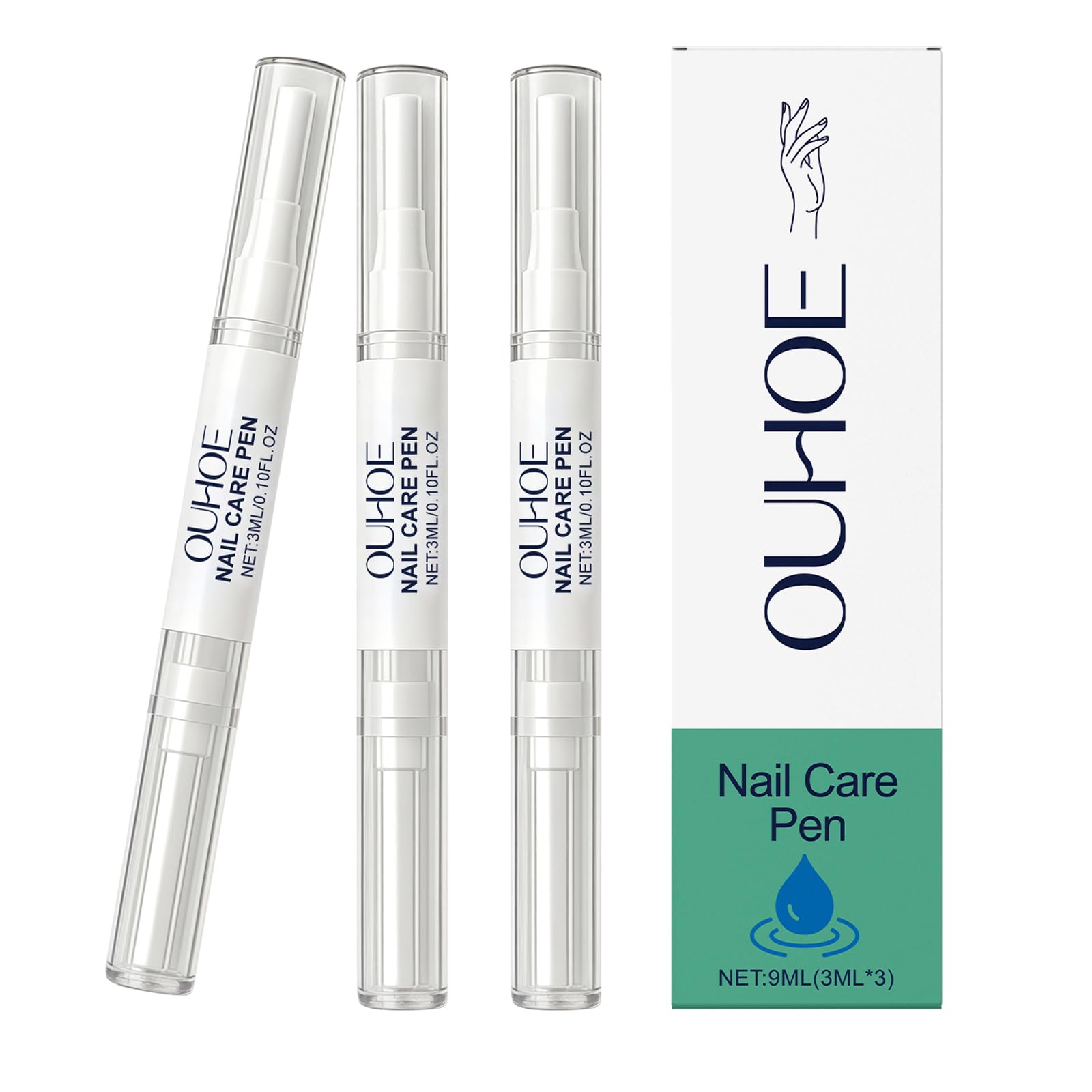 Nail Fungus Pen,Nail Care Pen for Damaged Nails, Toenail Fungus Treatment,Nail Revitalizing Serum to Help Repair & Strengthen Nails, Support Healthy Growth for Toenails and Fingernails (3 PCS)