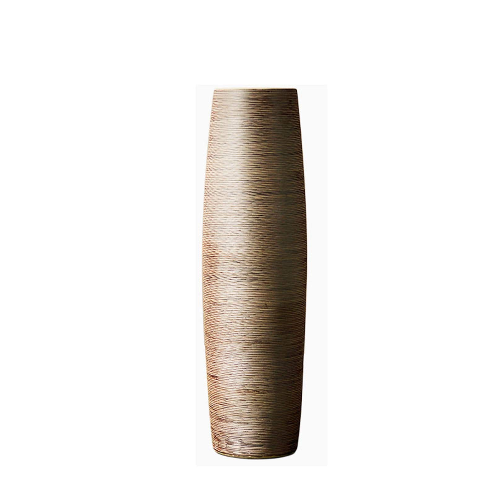 asdchZen Indoor Gardening Floor-Standing Vintage Vase, Hotel Lobby Ceramic Vase Corridor Entrance Large Decorative Vase Ballroom Museum Decorative Vase,24 * 80CM