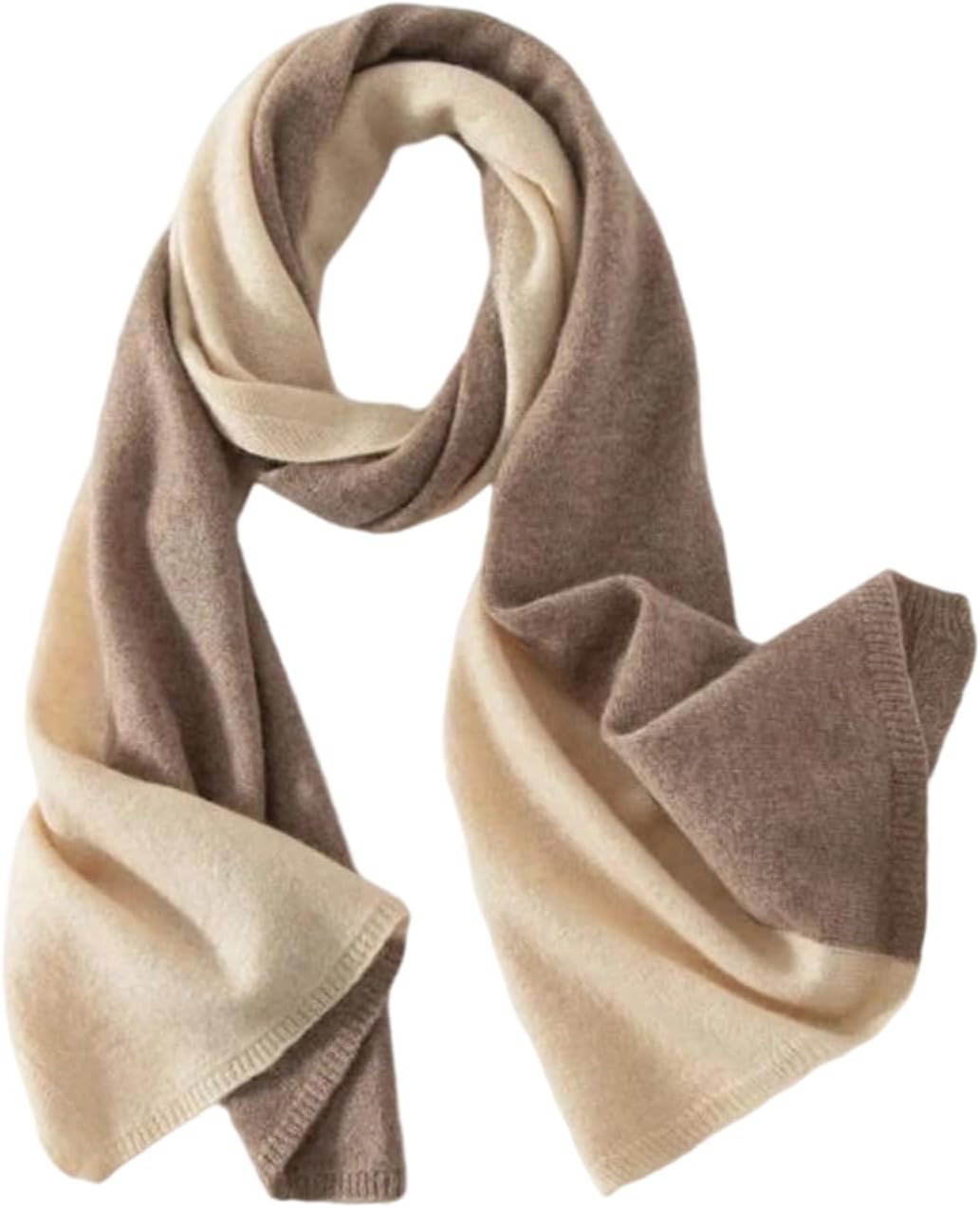 Women's Large Patchwork Design Cashmere Scarf Soft Warm Knitted Shawl For Cold Weather Outfits