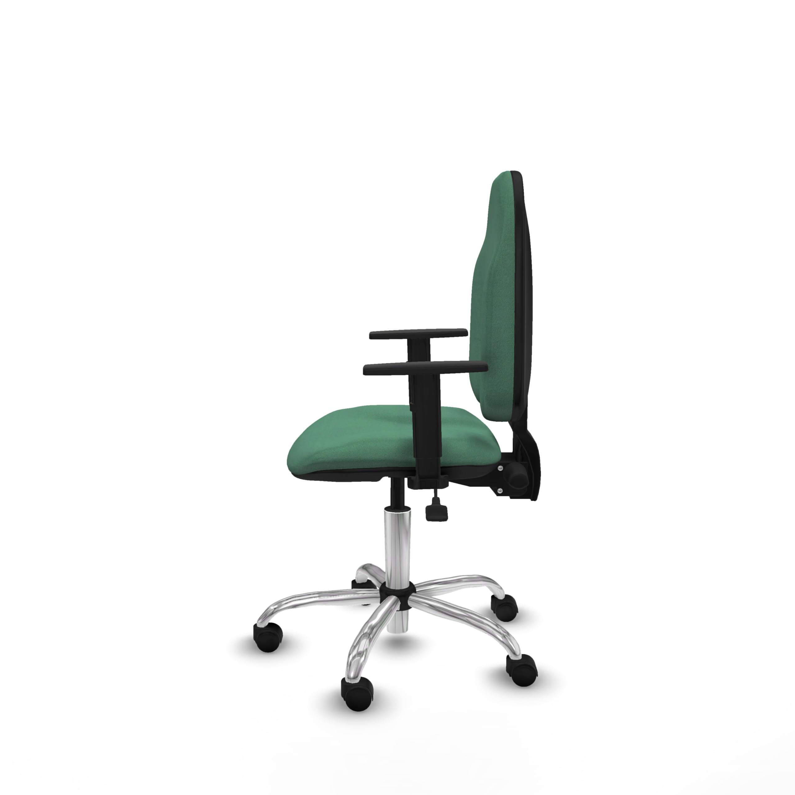 Piqueras y Crespo - Sedia ergonomica da laboratorio Algarra con braccioli 1D, meccanismo Ainscro, schienale regolabile in altezza, ideale per lavorare comodamente