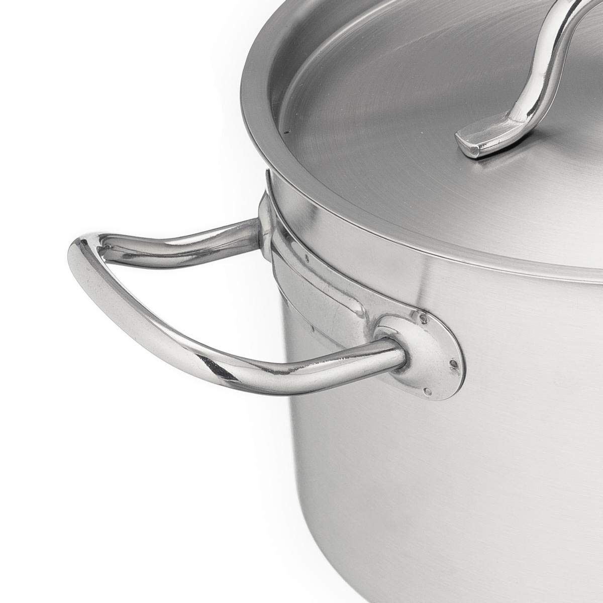 METRO Professional Bratentopf, Edelstahl, 19.2 L, mit Deckel, Induktion, Backofenfest