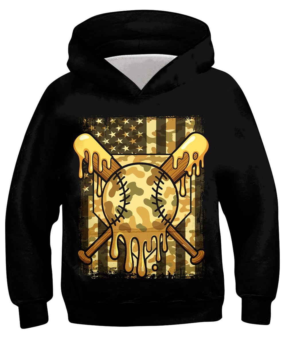 Lovekider Boys Hoodie Kids 3D Print Graphic Pullover Sweatshirt 6-16 Years