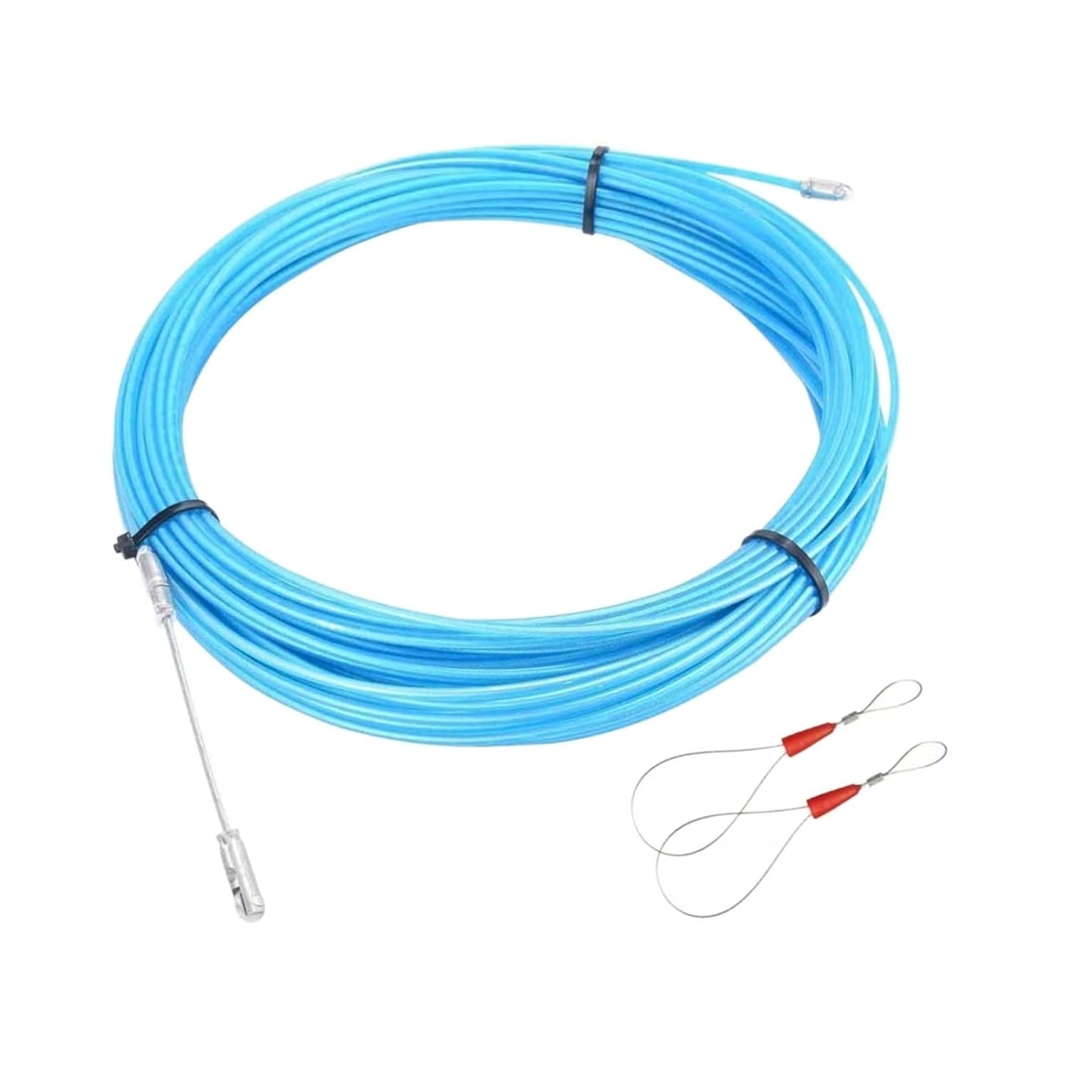 10m 20m 30m Wire Cable Electrical Fish Tape Puller Extractor Guide Device Compatible with Electrician Plastic Steel Electric(20m)