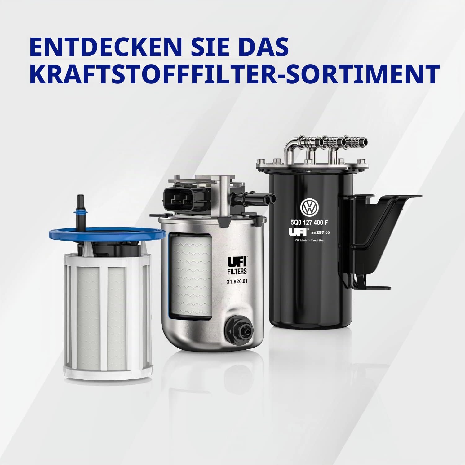 UFI Filters, Dieselfilter 55.125.00, Ersatz-Kraftstofffilter, Geeignet für Autos, Anwendbar auf verschiedene Modelle Opel, Saab und Vauxhall