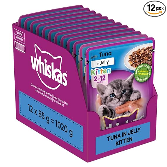 Whiskas Wet Food For Kittens (2-12 Months), Tuna In 