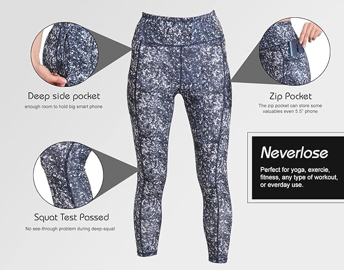 Image of NEVER LOSE Women's Slim Fit Nylon Leggings