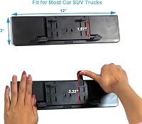 Kitbest Széles Látószögű Visszapillantó Tükör 30cm - Univerzális Csíptetős Panoráma Tükör Autóhoz, SUV-hoz, Teherautóhoz Holttér Csökkentéss 6