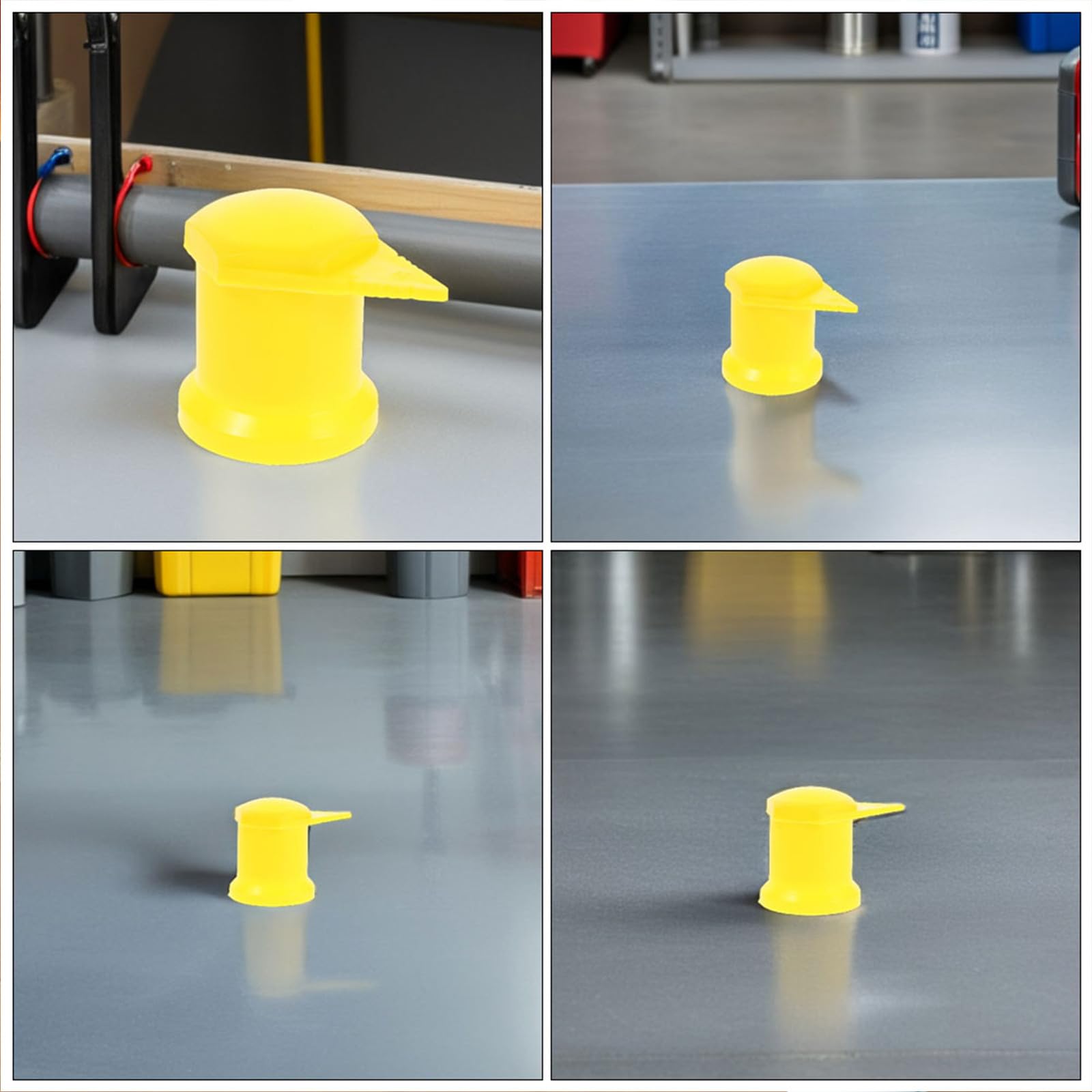 Indicateurs Écrous de Roue Surveillance de Desserrage en Plastique Jaune 33 Mm Lot de 24 pour Voitures et Conditions Météorologiques Difficiles