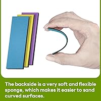 Vista 6 de stedi Esponja de lijado para construcción de modelo Gundam, herramientas de modelo de pasatiempo, bloque de lijado manual impermeable, lijado húmedo
