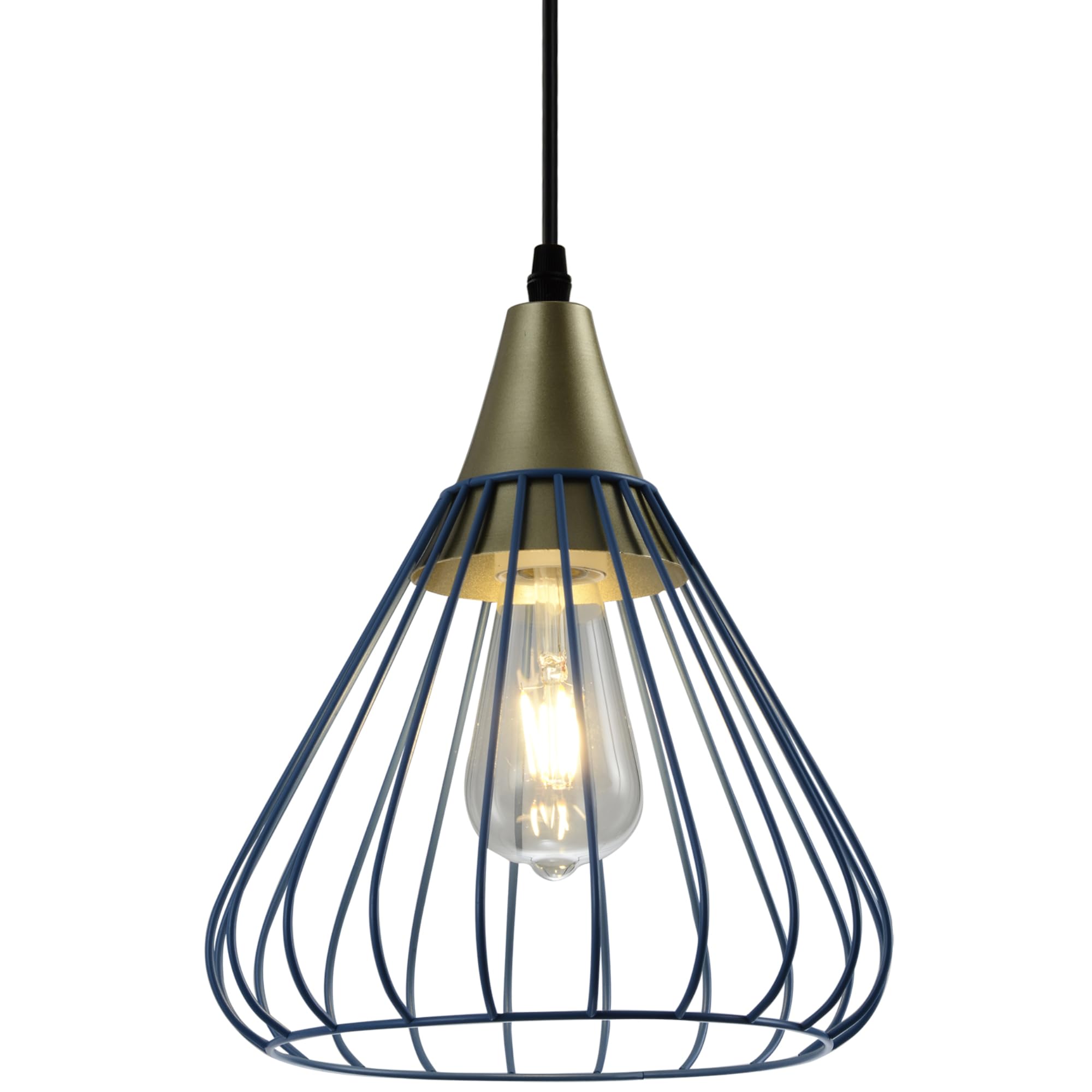 GTV Tess, Ceiling Light, 2578, AC220-240V, 50/60Hz, 1*E27, IP20, Diameter 24 cm, Single, Blue