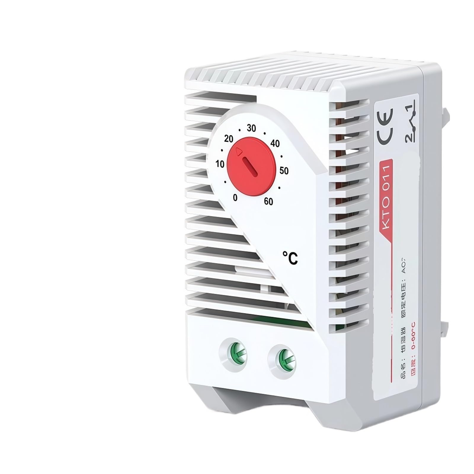 1pcs Temperature Controller KTO011 Mechanical Switch KTS011 NO NC 0-60℃ Cabinet Thermostat And Humidity Control AC 250V 10A(KTO011)