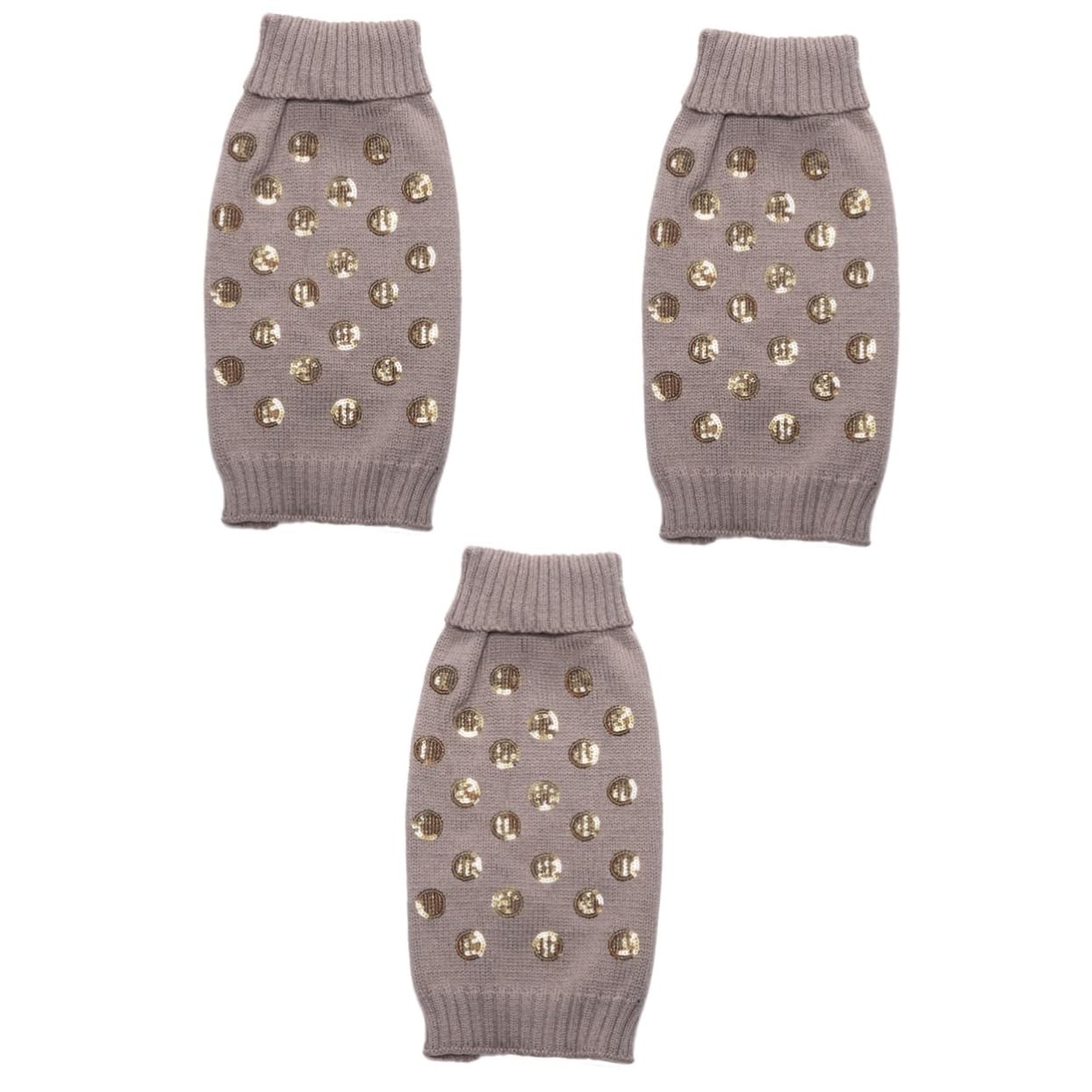BESPORTBLE 3st Warme Hundekleidung Winterpullover Für Hunde Großer Hundeweihnachtspullover Großer Hundepullover Hundebekleidung Hundepullover Für Kleine Hunde Herbstpullover Für Hunde Grey