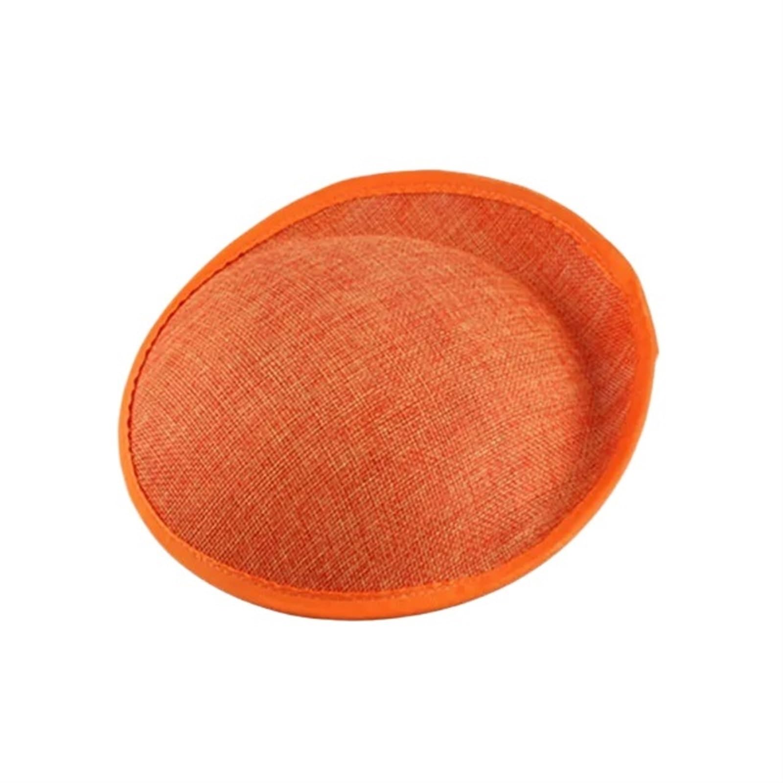 UALXPAO Wedding Hats 20CM Fascinator Bases Imitation Hats Base Women Wedding Party Headwear for Tea Party,Weddings(Orange)