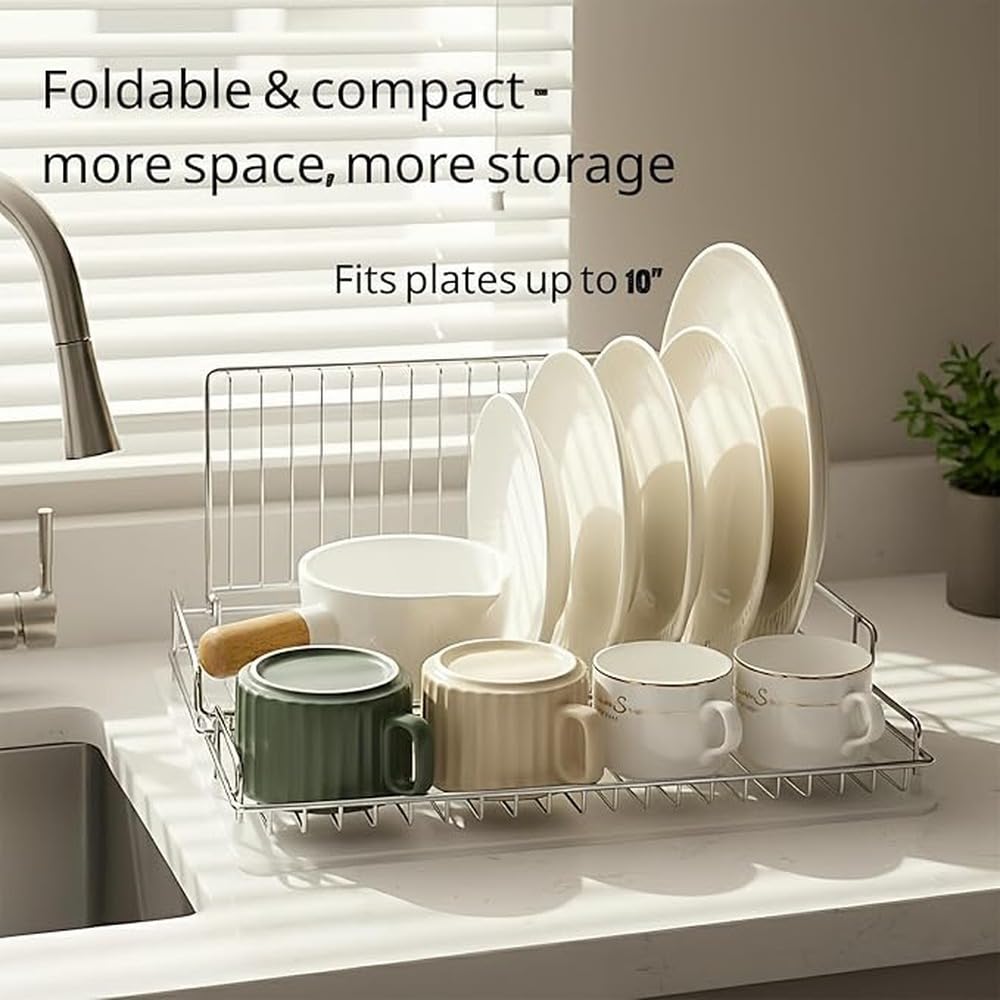 Escurridor de Platos Plegable con características Plegables Viajes