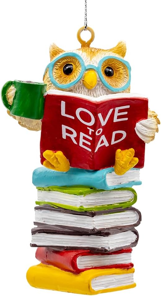 Kurt Adler Reading Owl Ornament