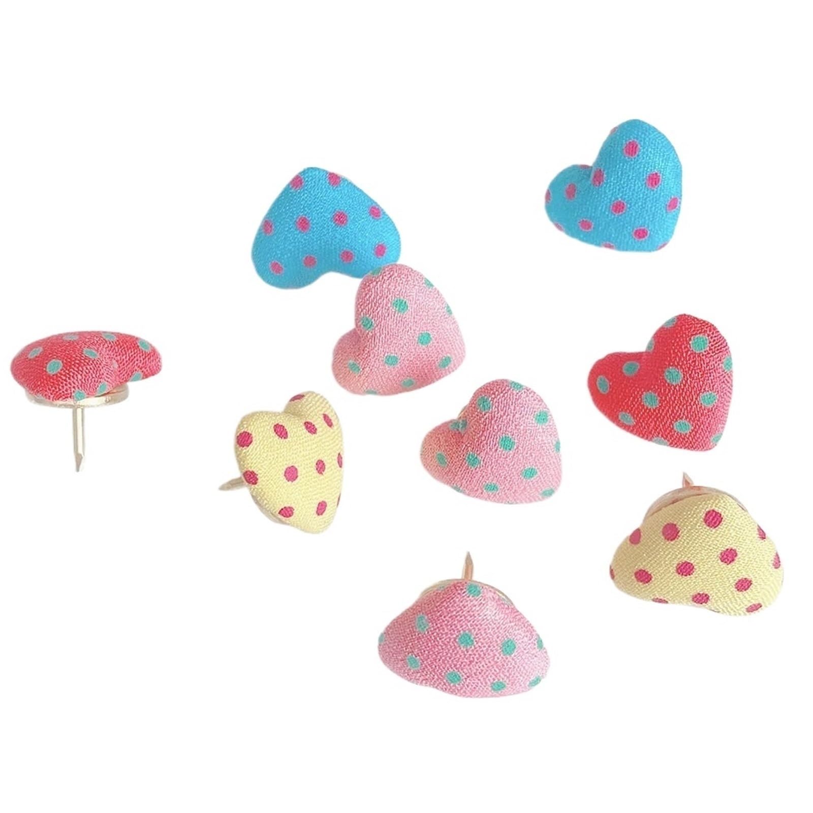 150 pcs heart shape Push Pin Cute Decorative Thumbtacks Photo Memo Note Drawing Pins Multi-Functional Pushpin Tool Cork Board for Bulletin Board Cork Board Map