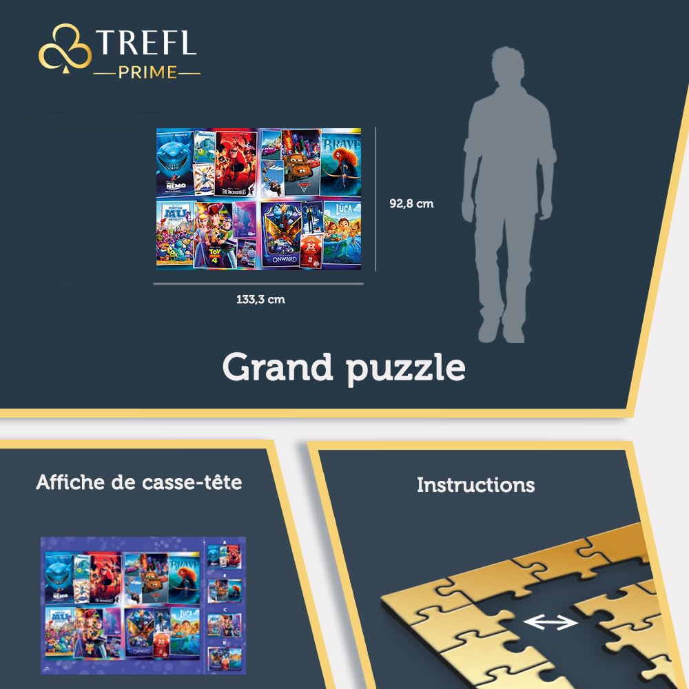Trefl Prime - Puzzle UFT : Disney Pixar, Epic Animation Gallery - 6000 Pièces, Grand Puzzle, Carton Le Plus épais, pour Les Adultes et Les Enfants à partir de 14 Ans