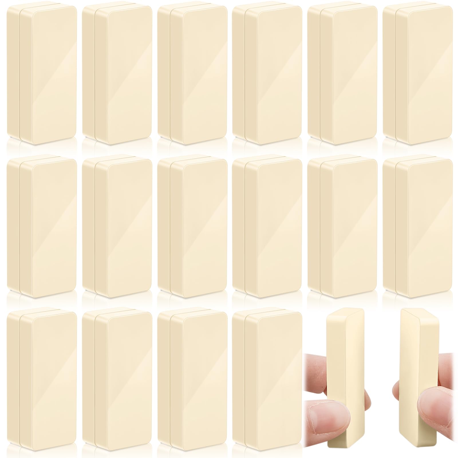 Copkim 32 Pieces Outdoor Curtain Weights Waterproof Magnetic Drapery Weights for Home Decor Bathroom, Shower, Liner, Flags Tablecloth to Stop Wind (Beige)-image-31