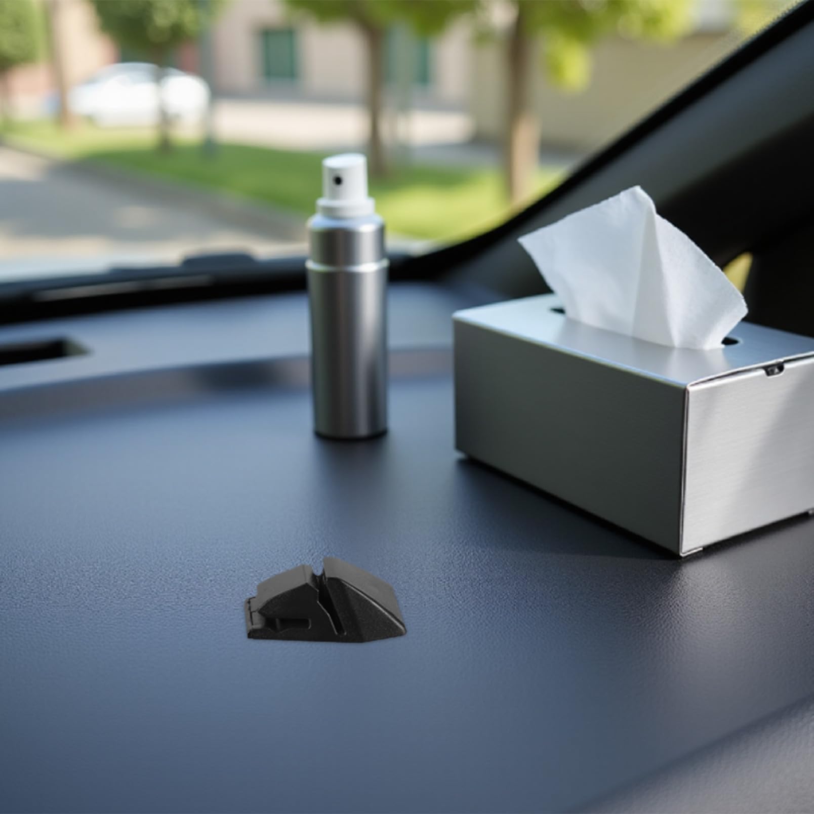 Porte-Cartes de Voiture 1 Pièce Clip Compact pour Tickets de Stationnement et Cartes Carburant Support Multifonctionnel Solide pour Tableau de Bord Organiseur Gain de Place
